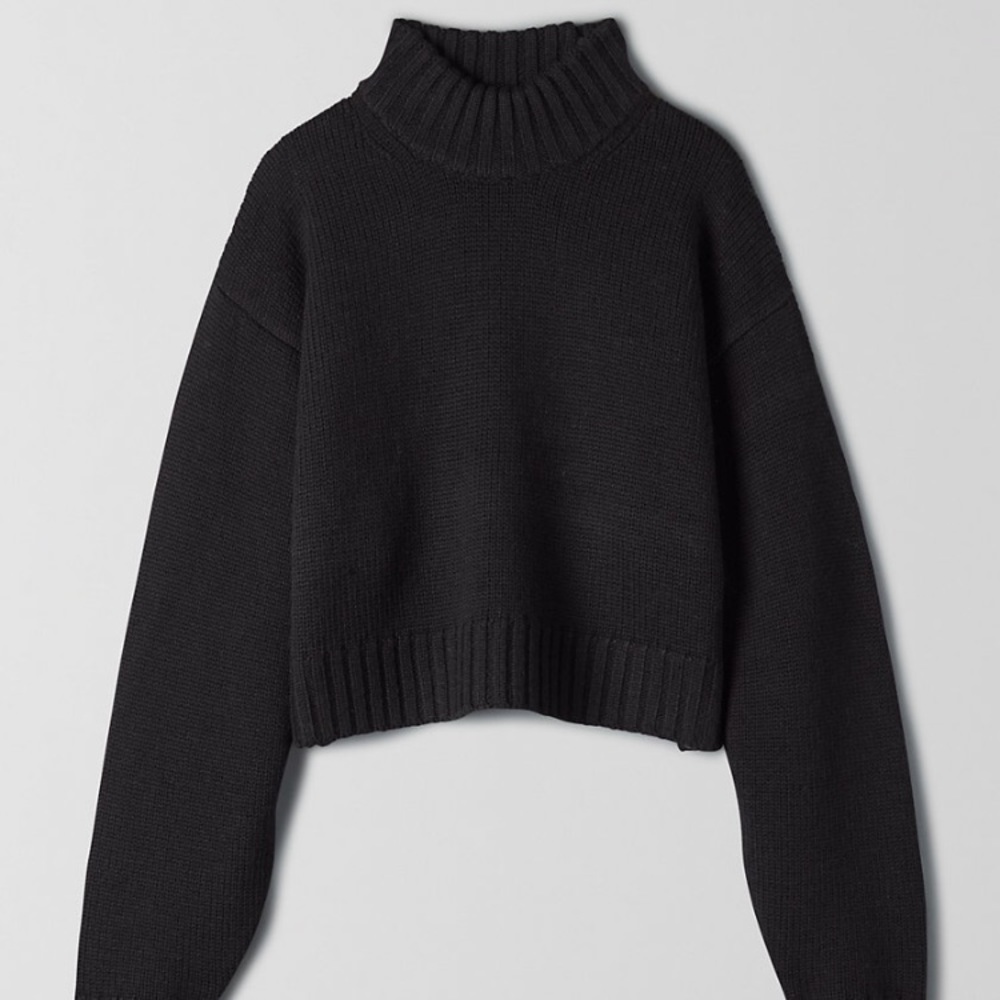 Aritzia Wilfred Free Heinen Sweater Black Sz Small